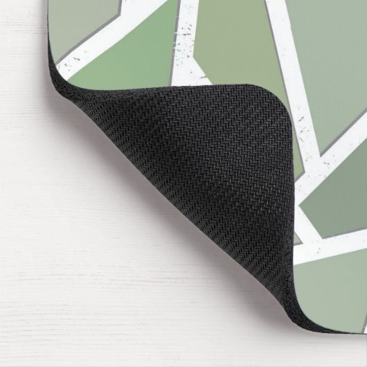 Olive-Green-Mosaik Mousepad (Ecke)