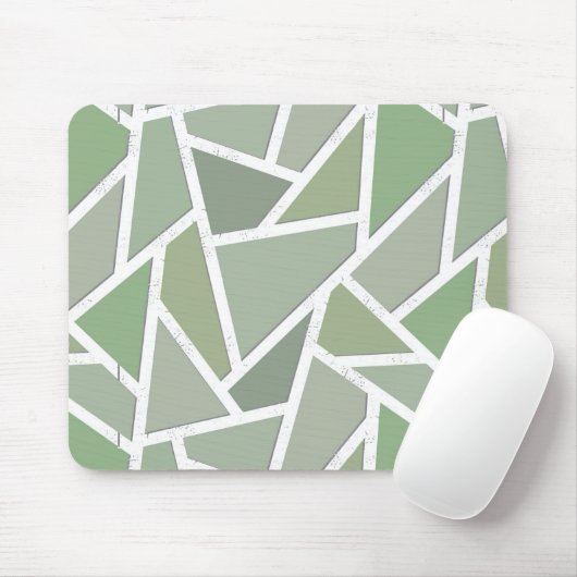 Olive-Green-Mosaik Mousepad (Mit Mouse)