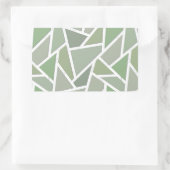 Olive-Green-Mosaik Rechteckiger Aufkleber (Tasche)
