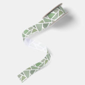 Olive-Green-Mosaik Satinband (Rückseite)