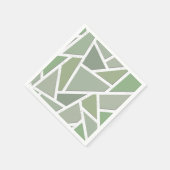Olive-Green-Mosaik Serviette (Ecke)