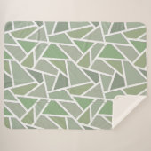 Olive-Green-Mosaik Sherpadecke (Vorderseite (Horizontal))