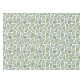 Olive-Green-Mosaik Tischdecke (Vorderseite (Horizontal))