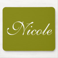 Olive Green Mousepad