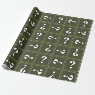 Olive Green Mystery Geschenkpapier