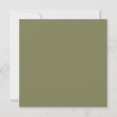 Olive Green Navy Blue & Gold Color Palette Card Einladung (Rückseite)