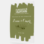 Olive Green Nikkah Acrylic Sign Acrylschild (Winkel)