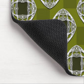 Olive Green Nouveau Prüfmuster Mousepad (Ecke)
