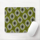 Olive Green Nouveau Prüfmuster Mousepad (Mit Mouse)
