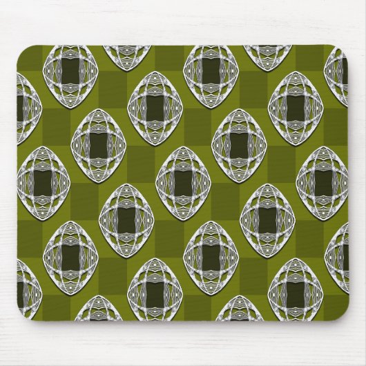Olive Green Nouveau Prüfmuster Mousepad (Vorne)