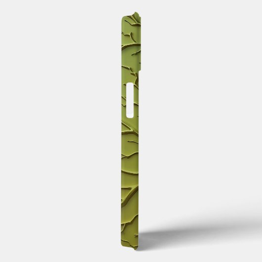 Olive Green Organic Branch iPhone Case (Rückseite / Rechts)