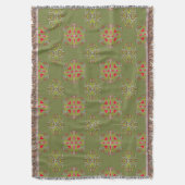 Olive-Green-Ornament Decke (Vorderseite Vertikal)