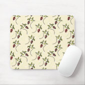 Olive-Green-Ornament Mousepad (Mit Mouse)