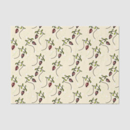 Olive-Green-Ornament Seidenpapier