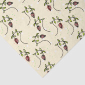 Olive-Green-Ornament Seidenpapier (Ausschnitt)