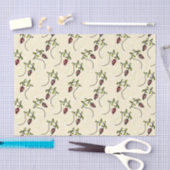 Olive-Green-Ornament Seidenpapier (Handwerk)