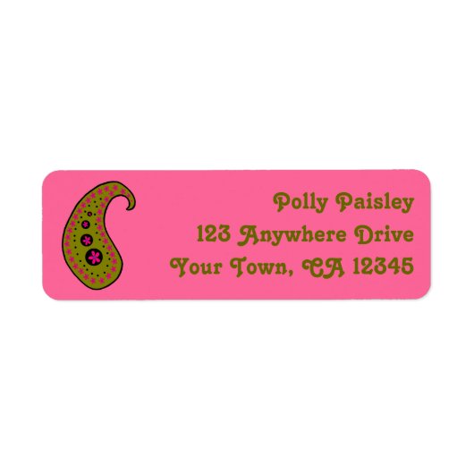 Olive Green Paisley (Vorne)