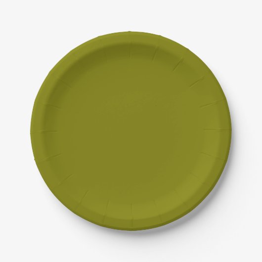 Olive Green Pappteller (Vorderseite)