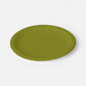 Olive Green Pappteller (Schrägansicht)
