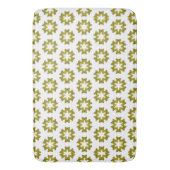 Olive Green Pattern Badematte (Vorderseite Vertikal)