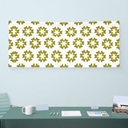 Olive Green Pattern Banner (Messe)