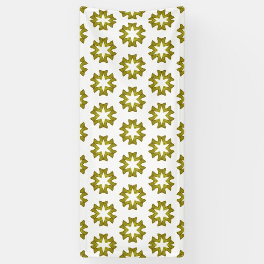 Olive Green Pattern Banner (Vertikal)