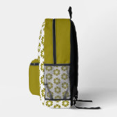 Olive Green Pattern Bedruckter Rucksack (Rechts)
