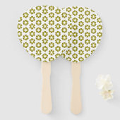 Olive Green Pattern Fächer (Vorne und Hinten)