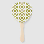 Olive Green Pattern Fächer (Rückseite)