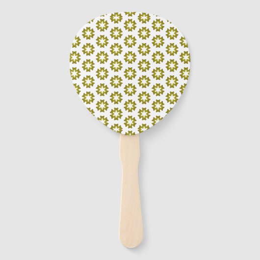 Olive Green Pattern Fächer (Rückseite)