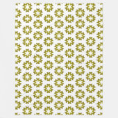 Olive Green Pattern Fleecedecke (Vorderseite)
