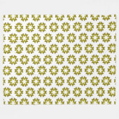 Olive Green Pattern Fleecedecke (Vorderseite (Horizontal))