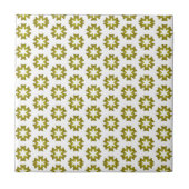 Olive Green Pattern Fliese (Vorderseite)