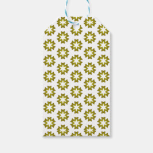 Olive Green Pattern Geschenkanhänger