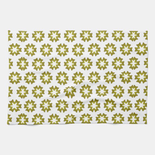 Olive Green Pattern Geschirrtuch (Horizontal)