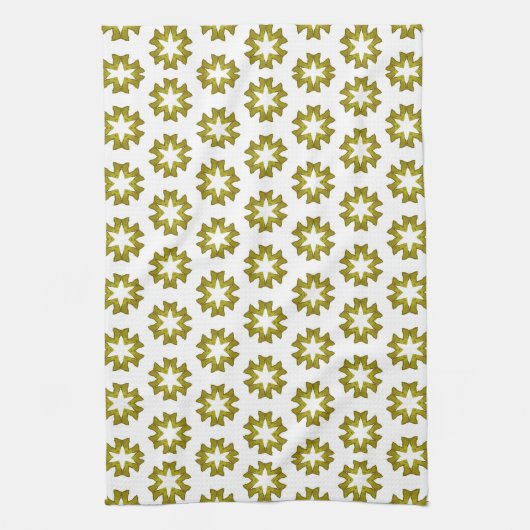 Olive Green Pattern Geschirrtuch (Vertikal)