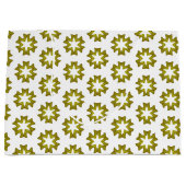 Olive Green Pattern Große Geschenktüte (Vorderseite)