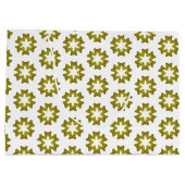 Olive Green Pattern Große Geschenktüte (Rückseite)