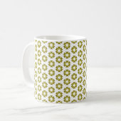 Olive Green Pattern Kaffeetasse (Vorderseite Links)