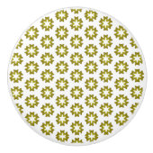 Olive Green Pattern Keramikknauf (Vorderseite)