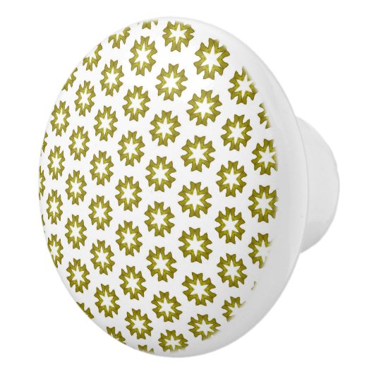 Olive Green Pattern Keramikknauf (Rechts)
