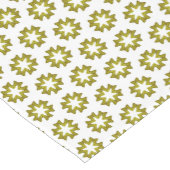 Olive Green Pattern Kurzer Tischläufer (Ecke)