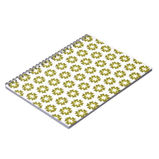 Olive Green Pattern Notizblock (Linke Seite)