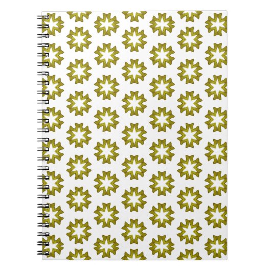 Olive Green Pattern Notizblock (Vorderseite)