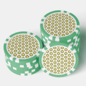Olive Green Pattern Pokerchips (Stapel)