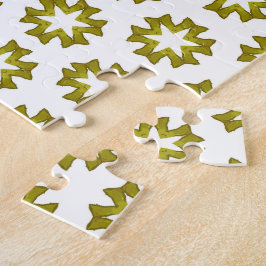 Olive Green Pattern Puzzle