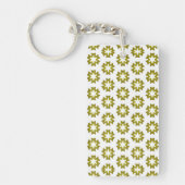 Olive Green Pattern Schlüsselanhänger (Vorderseite)