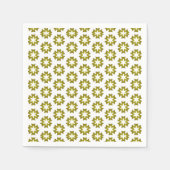Olive Green Pattern Serviette (Vorderseite)