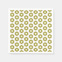 Olive Green Pattern Serviette