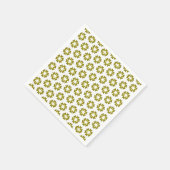 Olive Green Pattern Serviette (Ecke)